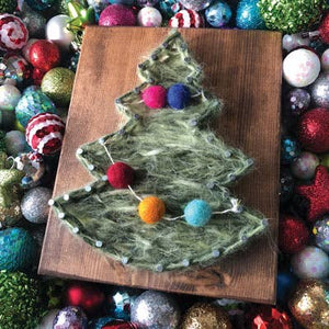 Christmas Tree Mini String Art Kit - DIY