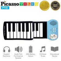 PicassoTiles 49 Key Roll-Up Educational Keyboard