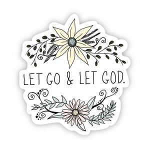 Big Moods - Let Go and Let God Faith Sticker