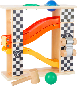 Hauck Toys - Small Foot Rally Hammering Marble Run