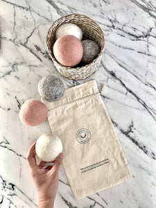 Essence of Life Organics - 100% Organic wool dryer balls, (Set of 3 balls), hand dyed