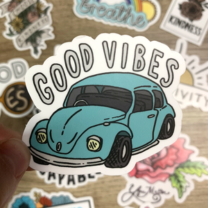 Big Moods - Good Vibes Car Sticker