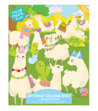 Load image into Gallery viewer, Llama Drama Dry Erase Coloring Book
