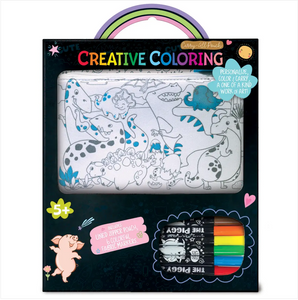 Creative Coloring: Carry All Pouch- Dinosaur World