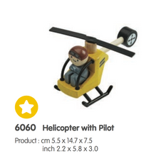 Load image into Gallery viewer, HELICOPTER WITH FIGURE MINI FIGURE
