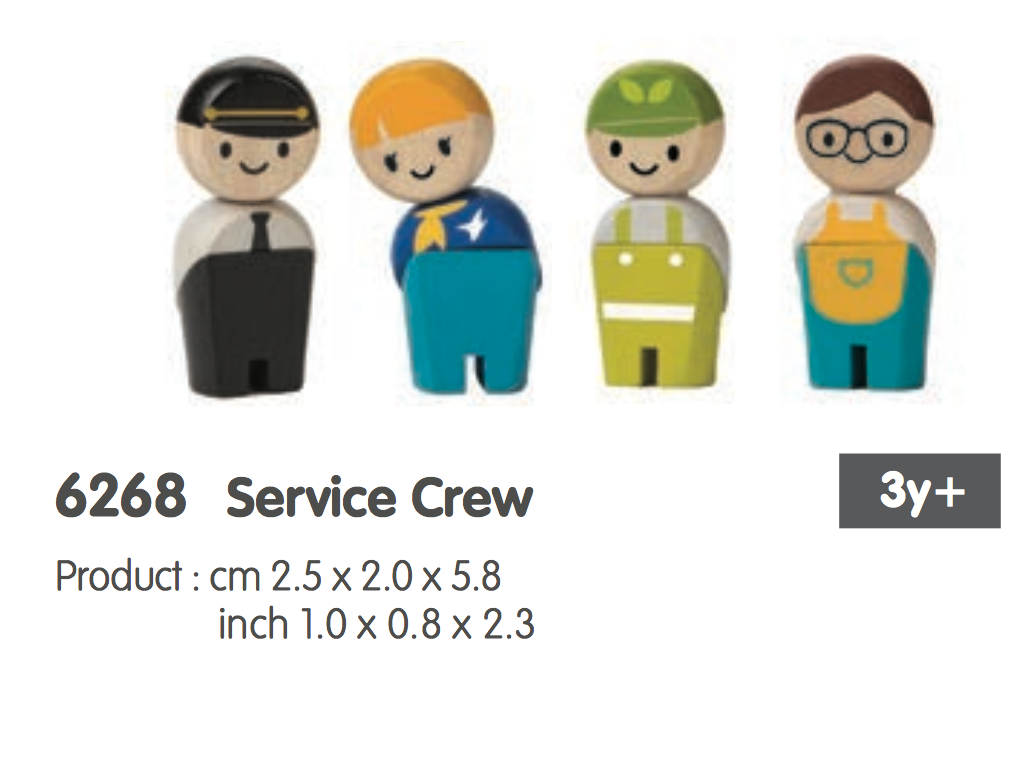 Service crew figures