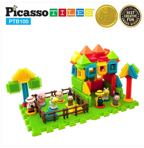 100 Piece Farm Theme Building Set
