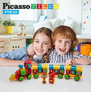 PicassoTiles®–103pc Bristle Alphabet and Number Set
