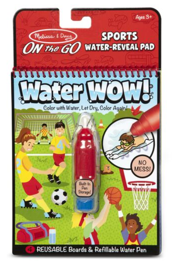 Water Wow! - Sports- Water Reveal Pad - On the Go Travel Activity