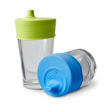 Load image into Gallery viewer, Stretchy Silicone Lids with Sippy Spout 2pk

