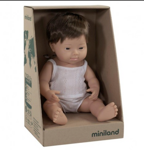 Miniland Down syndrome doll