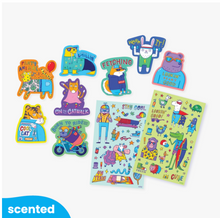 Load image into Gallery viewer, dressed to impress scented stickers
