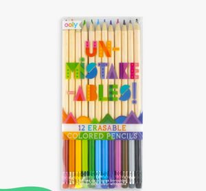 unmistakeables erasable colored pencils