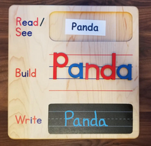 Load image into Gallery viewer, Mirus Toys - Read Build write with chalkboard writing area
