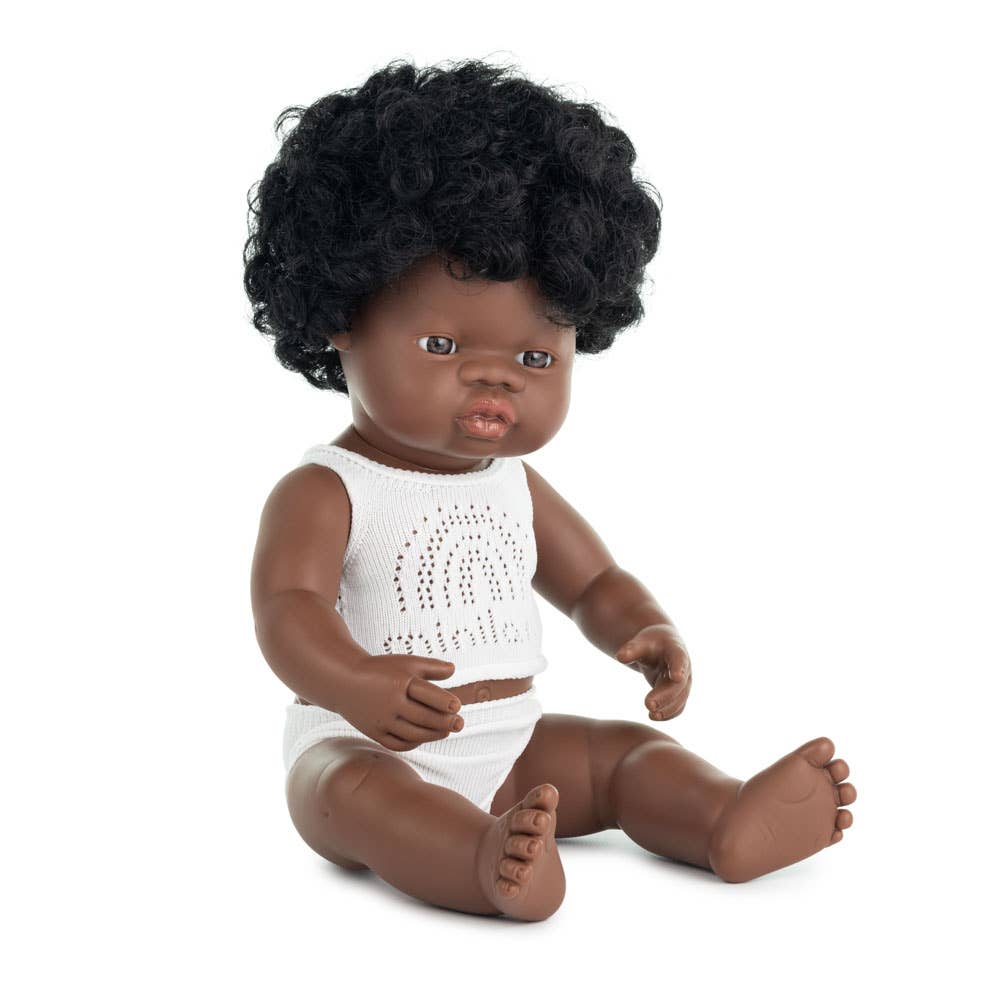 Miniland - Baby Doll African Girl 15'' (box)