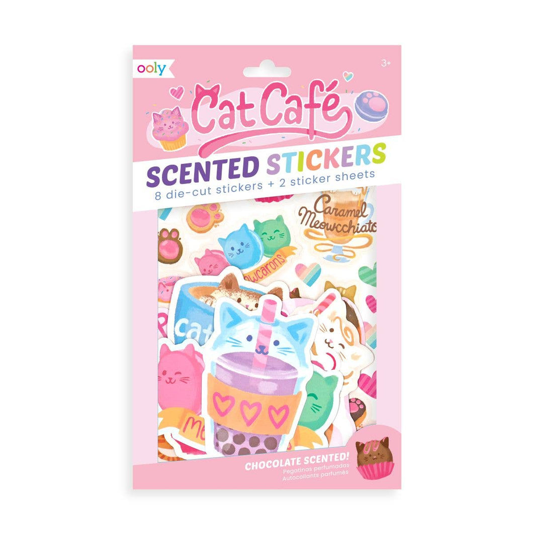 OOLY - Cat Cafe Scented Stickers
