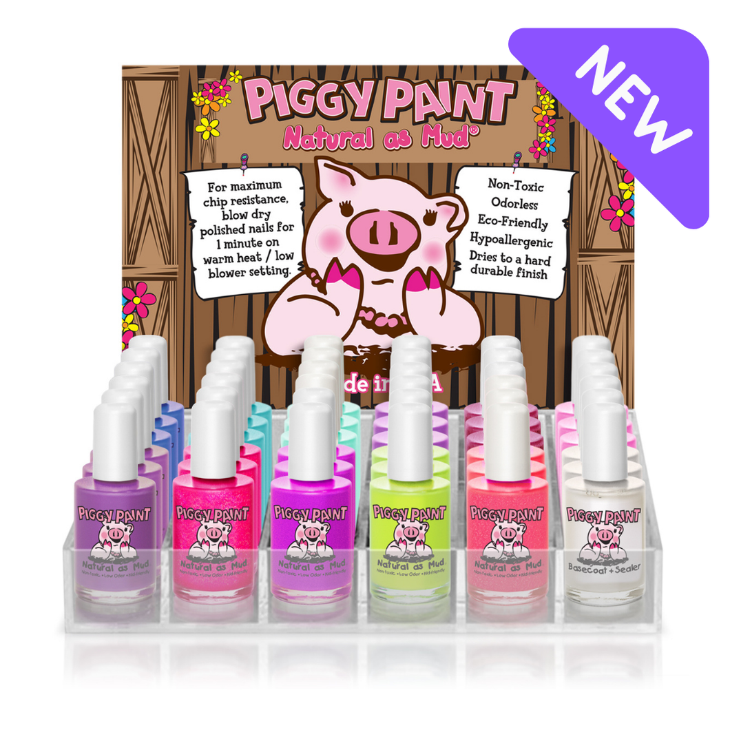 Piggy Paint - 2022 Summer Collection – 36 Polish Display