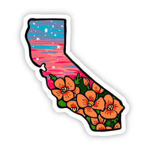 Big Moods - California Floral & Sky Sticker