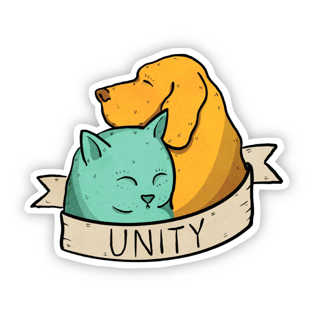 Big Moods - Unity Dog and Cat Sticker
