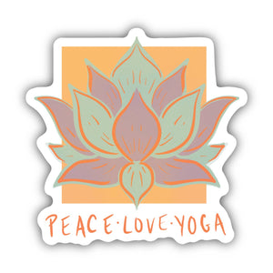 Big Moods - Peace. Love. Yoga. Sticker