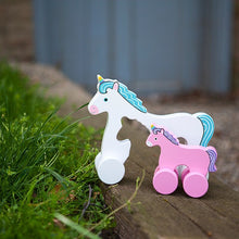 Load image into Gallery viewer, Unicorn Mommy and Baby Rolling Toy
